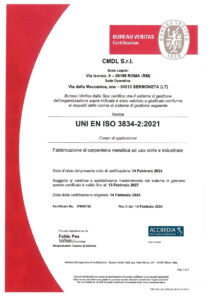 certificazione-bureau-veritas-uni-en-iso-3834-2-2021-cmdl-fabbricazione-carpenteria-metallica-civile-indistriale